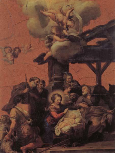 Pietro da Cortona The Nativity and the Adoration of the Shepherds China oil painting art